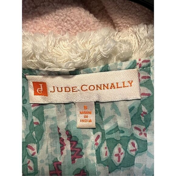 Judy Connally 100% Cotton Print Shift Mini Dress Sz S Made in India  Boho - Picture 5 of 5